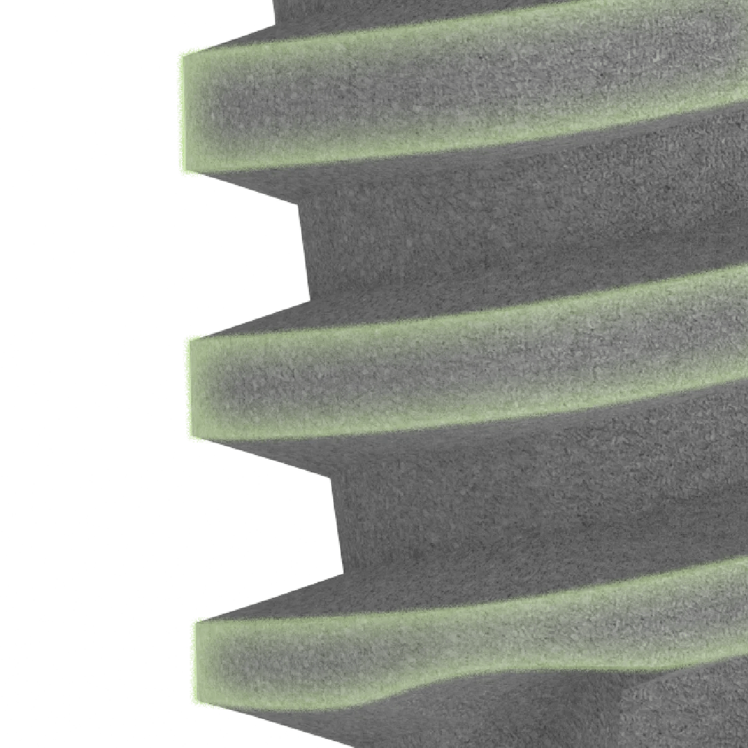 GDT MOR dental implant features aggressive apical threads