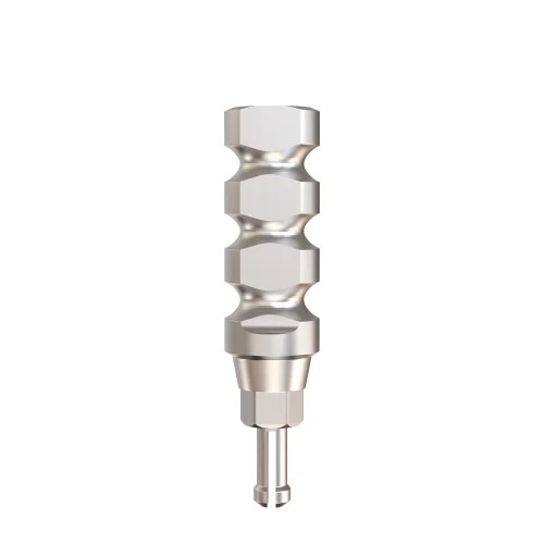 GDT conical connection NP clip transfer impression coping, 9 mm height, front view on white background.