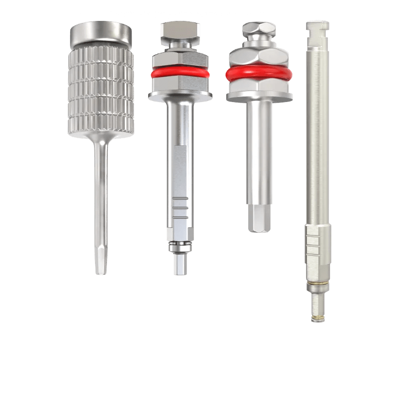 GDT implant and prosthetic drivers for dental surgical and restorative procedures