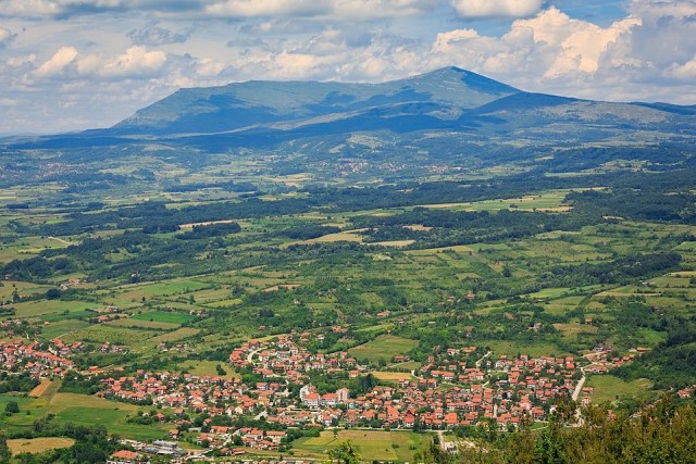 Pogled na Sokobanju i Rtanj