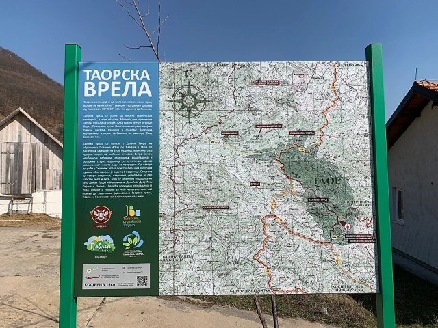 Mapa Taorskih vrela