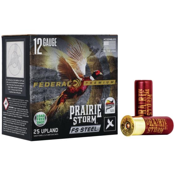 Federal Prairie Storm Fs Steel Shotgun Ammo 12GA 2.75 1 1/8 Oz 3 Shot 25 Rd