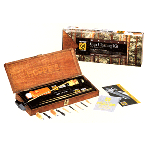 Hoppes Deluxe Gun Cleaning Kit With Wood Case
