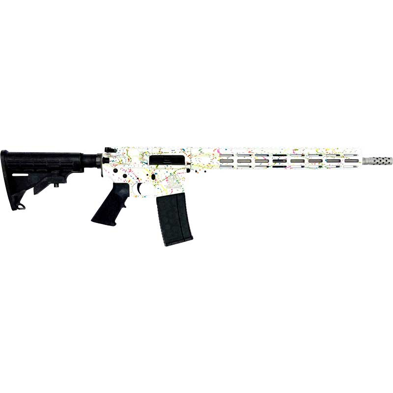 Great Lakes Firearms GL-15 223 Wylde 16 30RD Splatter White