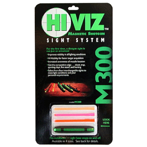 Hiviz M-series Narrow Magnetic Shotgun Sight .218-.328 Green Red Litepipes