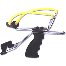 Daisy P51 Slingshot - Black/yellow, 1/4 to 1/2 Steel or Glass Shot