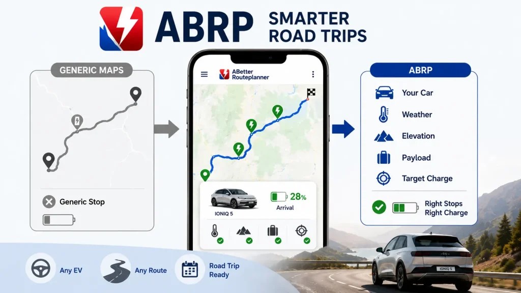 Best EV Charging App For Fast Charging Daily Use 2026 Abrp Smart Ev Road Trip Planner App