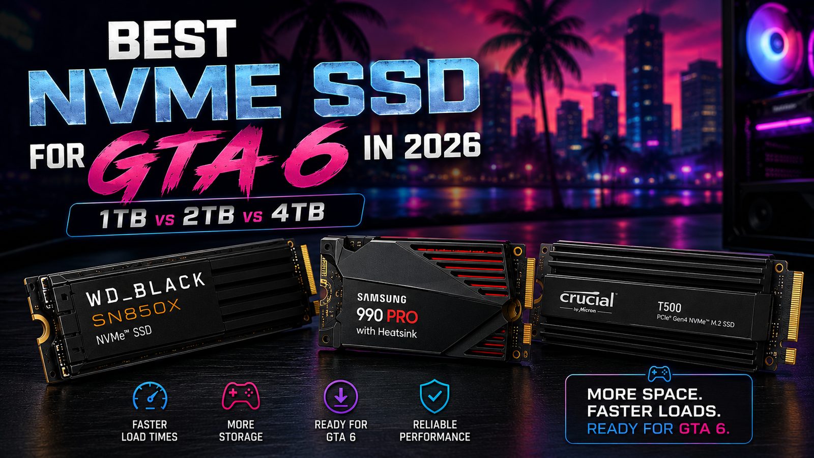 Best NVMe SSD For GTA 6 In 2026 1TB Vs 2TB Vs 4TB Nvme Hero 