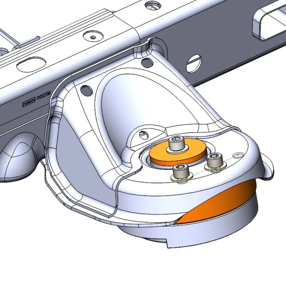 Gen 3 Ford Raptor Rear Coil Bucket Spacer For 2021-2023 Generation 3 Raptor 1'' 2'' Lift Rear Coil Spring Spacer Kit - Image 4