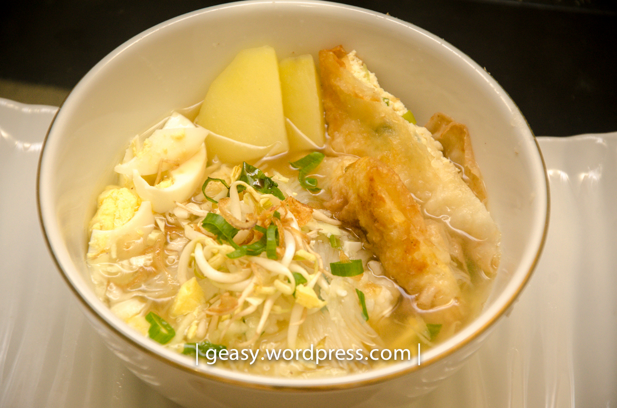 soto vegetarian kuah banjar