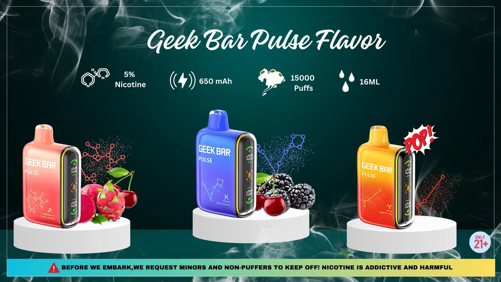 Geek Bar Pulse Flavors