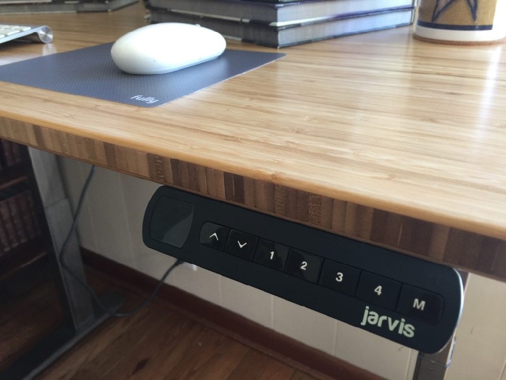 Jarvis Bamboo Adjustable Standing Desk; Best Desk I've Ever Used! GeekDad
