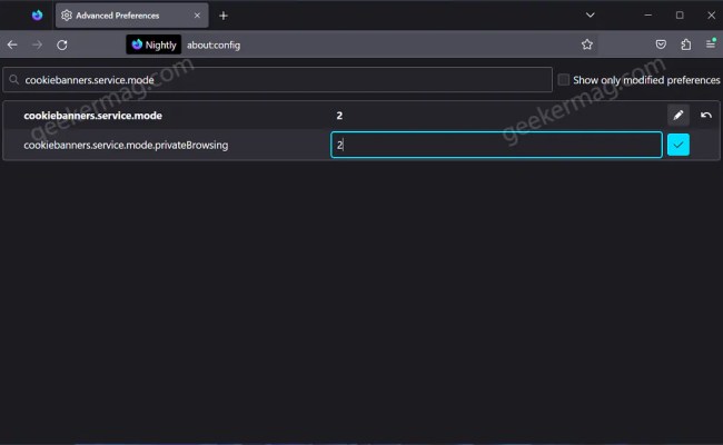 Automatically Rejects All Cookies Banner On Sites In Firefox