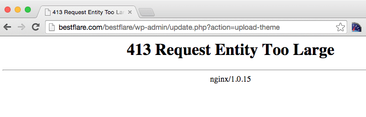 This directive defines the maximum amount of data nginx will . Nginx 413 Request Entity Too Large While Uploading Wordpress Theme