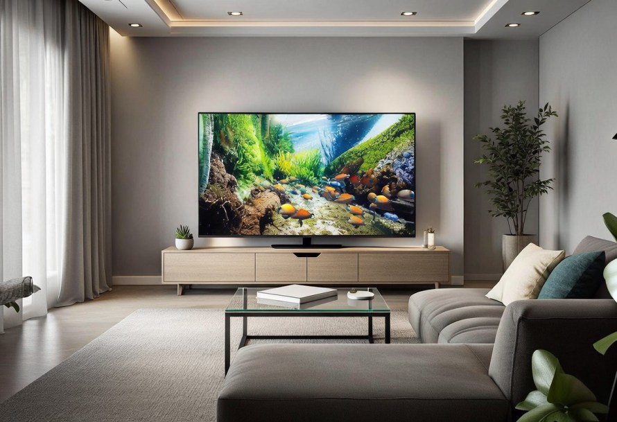 75 Inch Mini LED TV i living room