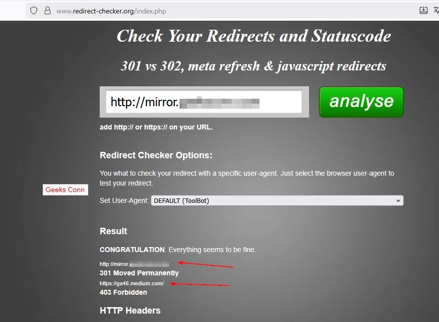 Check Reverse Proxy Nginx aaPanel