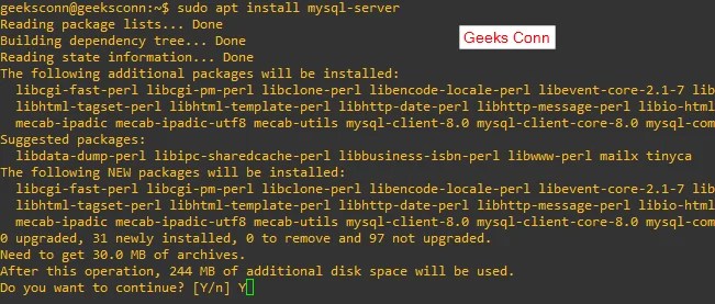 Install MySQL Server 8.0