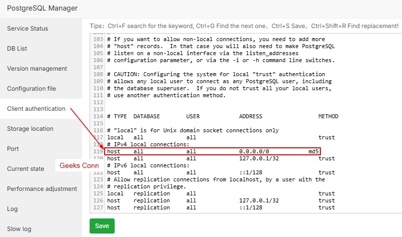 PostgreSQL Client Authentication