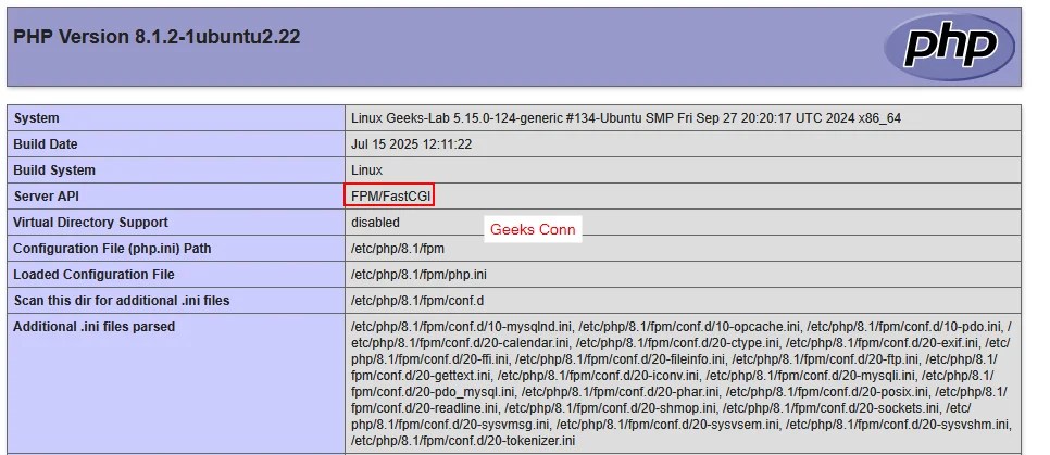 Check Server API PHP