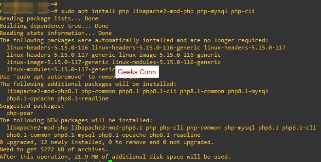 Install PHP Runtime dan Module