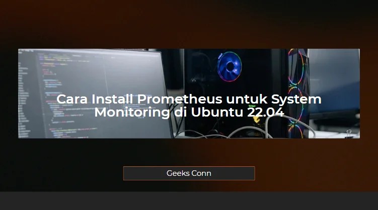Install Prometheus di Ubuntu 22.04