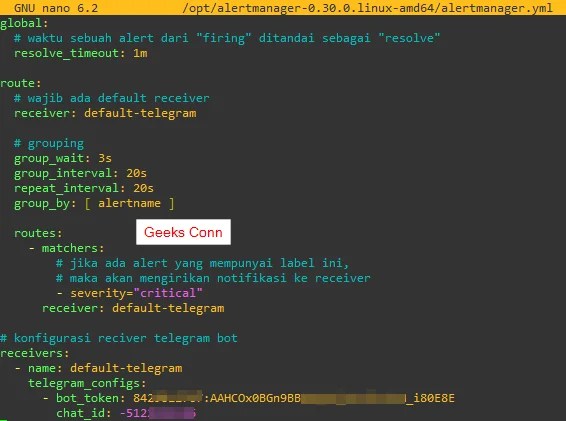 Configuration Alertmanager