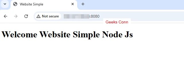 Website Simple Node Js