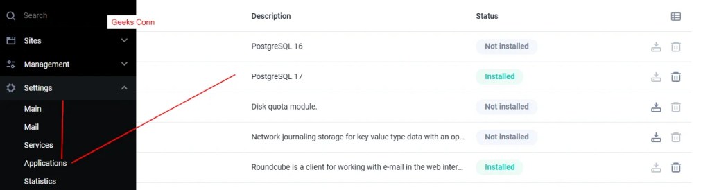Install PostgreSQL di FastPanel Install PostgreSQL di FastPanel