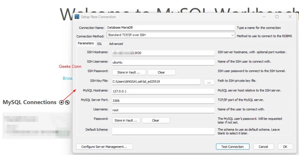 Add MySQL Connection Workbench