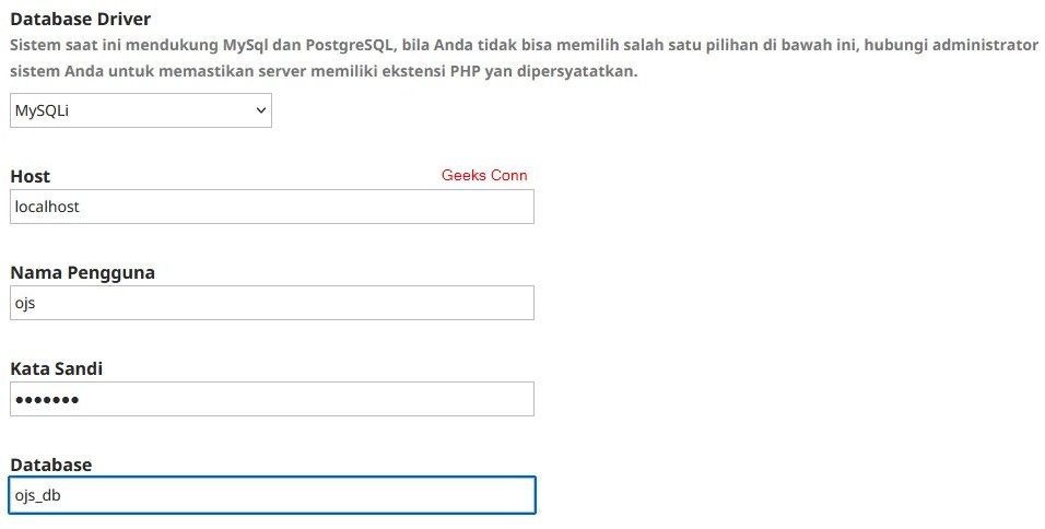 OJS Database Driver