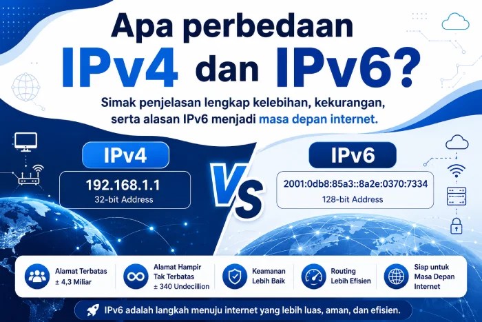 Perbedaan IPv4 dan IPv6
