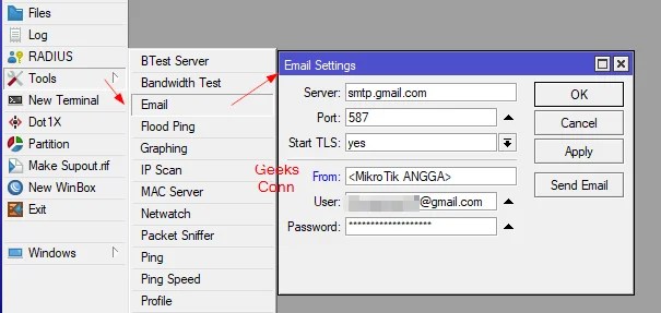 Setting Client SMTP MikroTik Router OS 6 Setting Client SMTP MikroTik Router OS 6