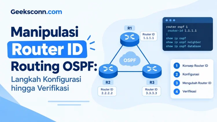 Manipulasi Router ID Routing OSPF