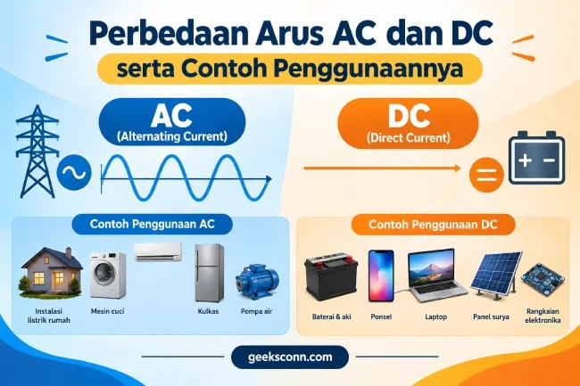 Perbedaan Arus AC dan DC