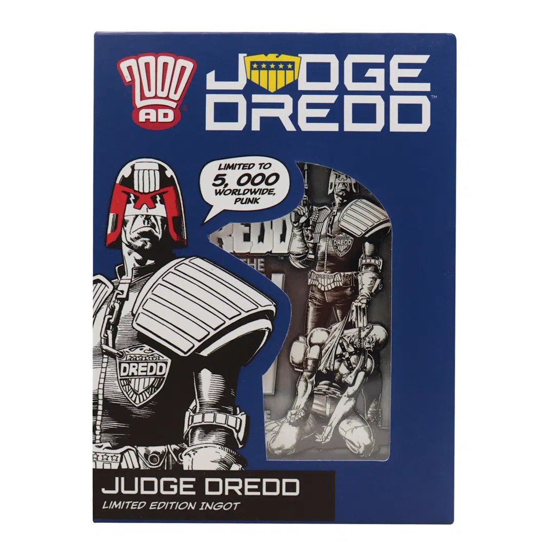 2000 AD Judge Dredd Comic Book Cover Ingot - Image 11