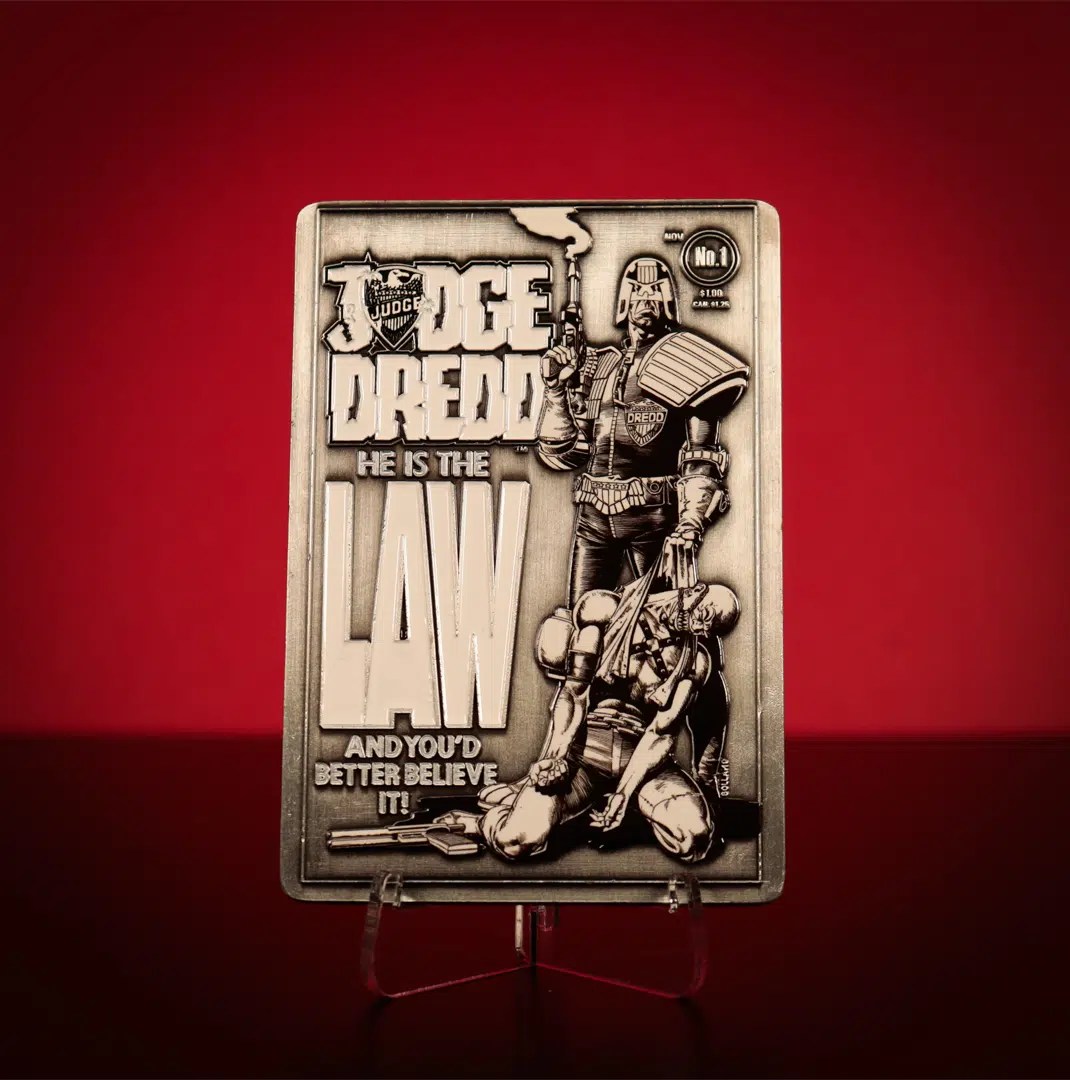 2000 AD Judge Dredd Comic Book Cover Ingot - Image 3