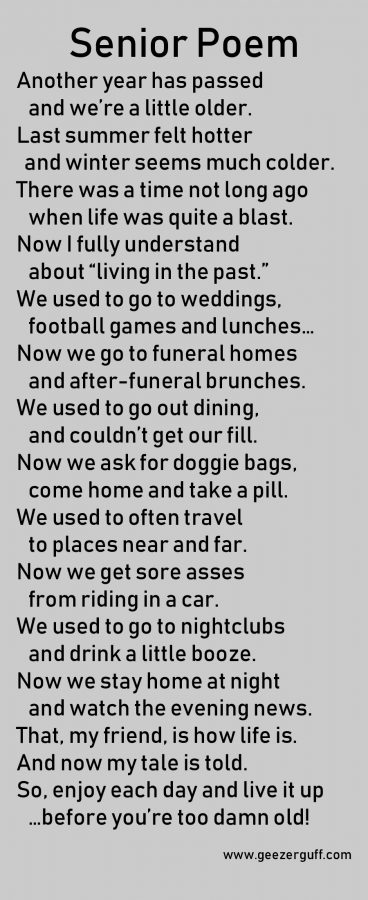 Another year has passed senior poem