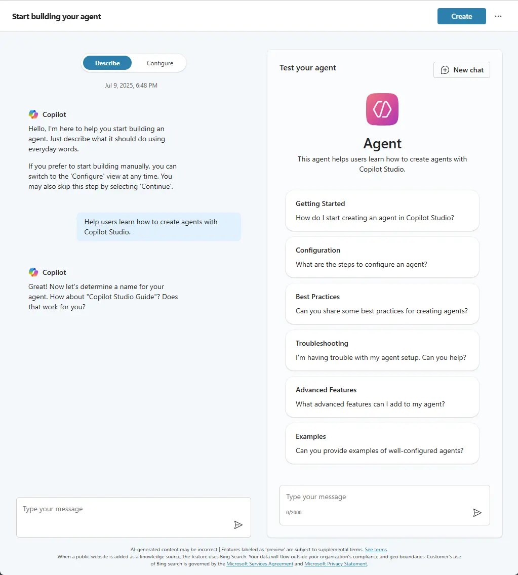 Microsoft Copilot Agent GEM365