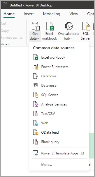 Power BI data sources