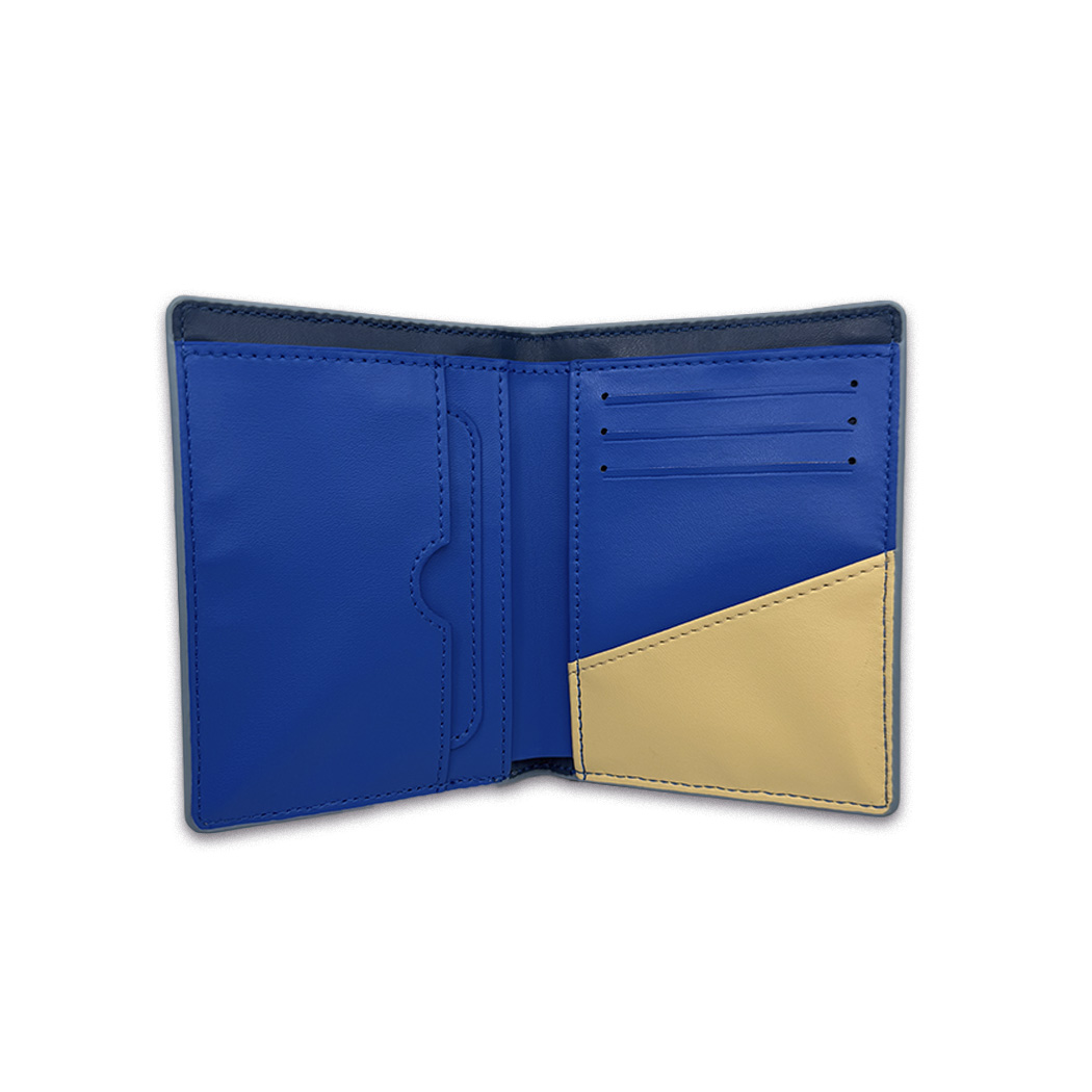 Silver Waves Embroidered BiFold Wallet - Gem Accessories US