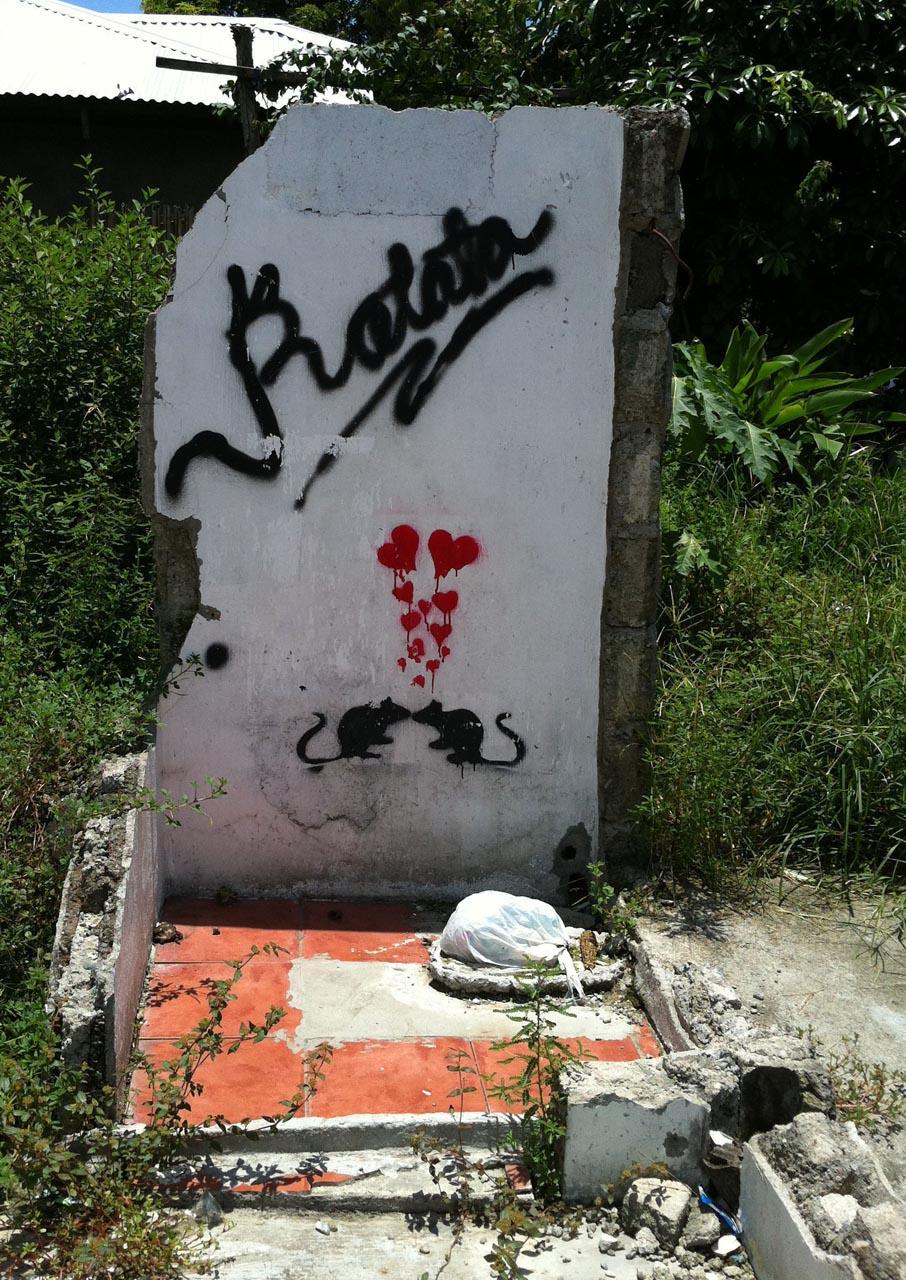 Baler, Aurora, Philippines stencil graffiti