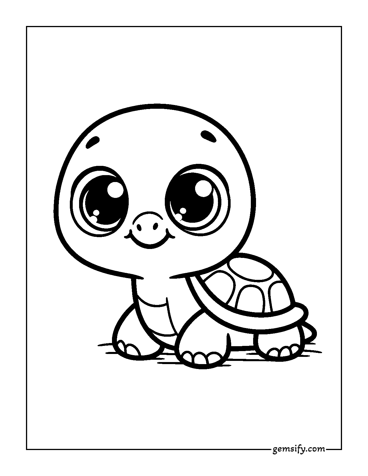 27 cute turtle coloring pages