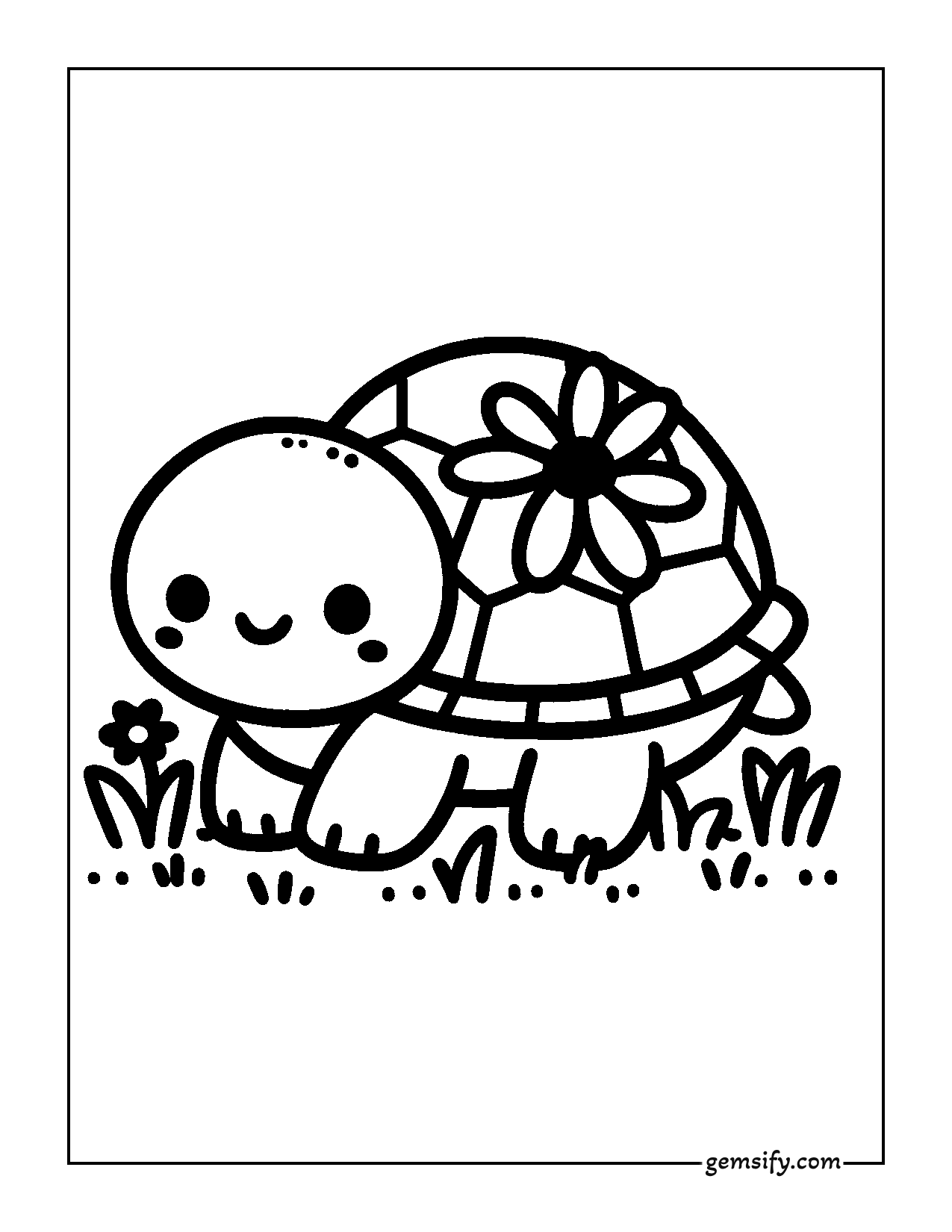 27 cute turtle coloring pages