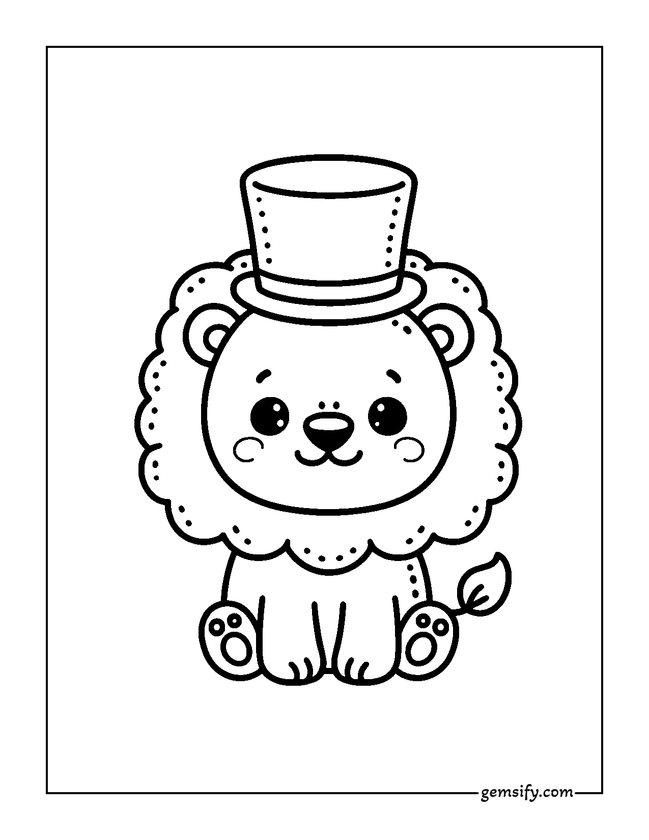 37 cute lion coloring pages