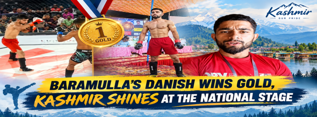 BARAMULLA’S DANISH WINS GOLD, KASHMIR SHINES AT THE NATIONAL STAGE