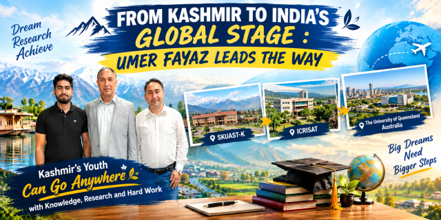 FROM KASHMIR TO INDIA’S GLOBAL STAGE : UMER FAYAZ LEADS THE WAY