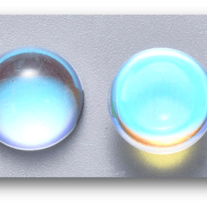 Alternative view of AB Clear Half Round Cabochons 8mm (10)