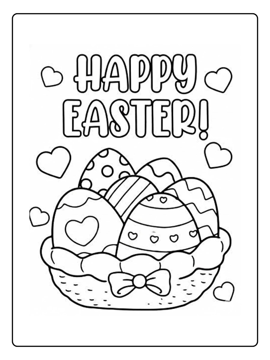 Free Easter 2026 Coloring Pages PDF To Print GenColoring Easter 2026 Coloring Pages 10.webp