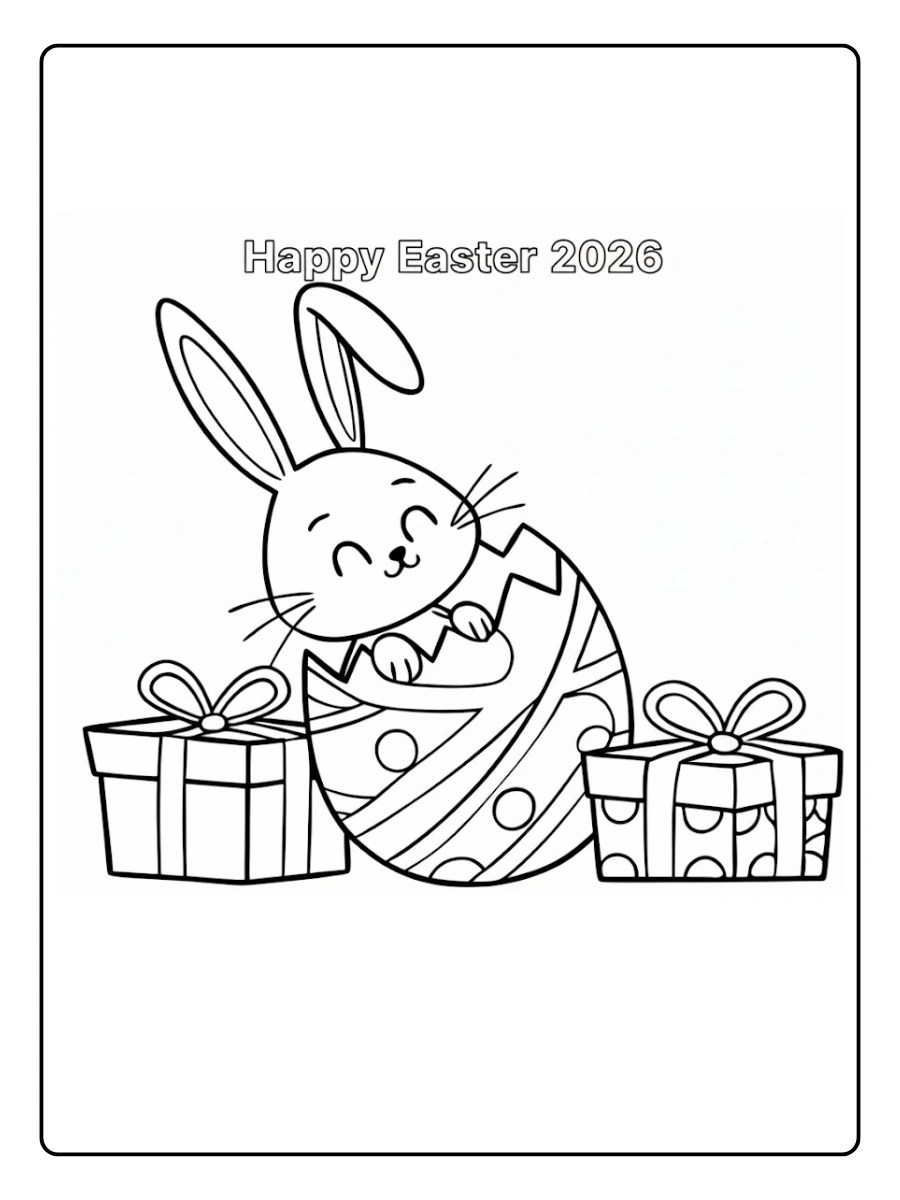 Free Easter 2026 Coloring Pages PDF To Print GenColoring Easter 2026 Coloring Pages 14.webp