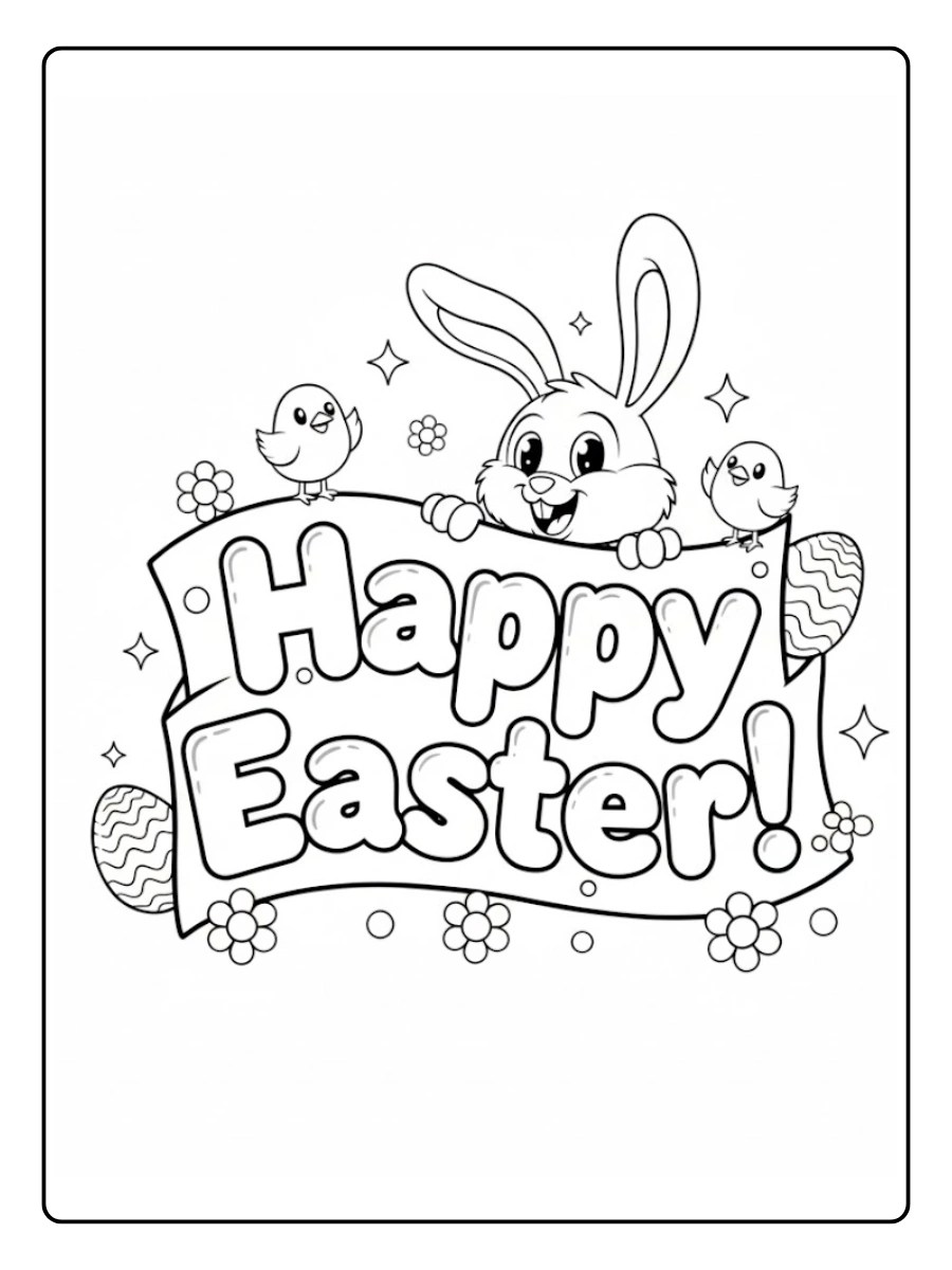 Free Easter 2026 Coloring Pages PDF To Print GenColoring Easter 2026 Coloring Pages 15.webp